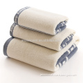 High quality 100% cotton 5 star soft dobby hotel towels / bath towels / towel sets